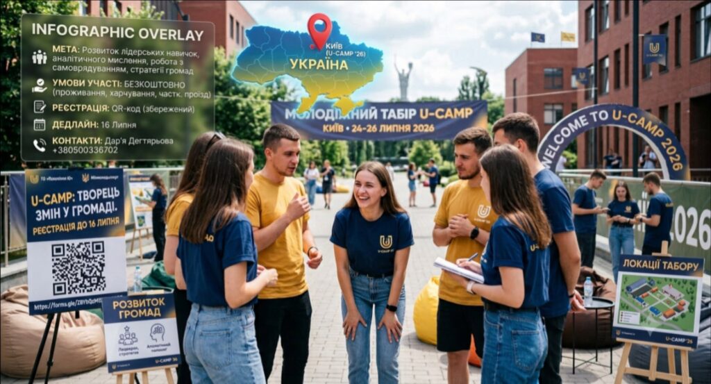U-CAMP у Києві: Молодіжних лідерів Черкащини запрошують! 🌟